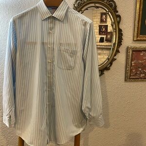 Brooks brothers. Blue,white,light blue colors. Size 16 1/2 -3/4